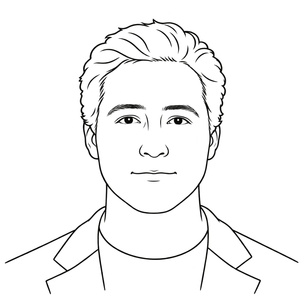 Line illustration of Calvin Hall